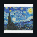 The Starry Night 1889 by Vincent van Gogh Magnet<br><div class="desc">Vincent Willem van Gogh (Dutch: [ˈvsolnsɛ ntˈʋ Western Art. in a decade, he created about 2, 100 artworks, including around 860 oil paintings, most of which date from the last two years of his life. They include landscapes, still lifes, portraits and self-portraits characterised by bold colours and dramatic, impulsive and...</div>
