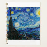 The Starry Night 1889 by Vincent van Gogh Planer<br><div class="desc">Vincent Willem van Gogh (Dutch: [ˈvsolnsɛ ntˈʋ Western Art. in a decade, he created about 2, 100 artworks, including around 860 oil paintings, most of which date from the last two years of his life. They include landscapes, still lifes, portraits and self-portraits characterised by bold colours and dramatic, impulsive and...</div>