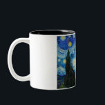 The Starry Night 1889 by Vincent van Gogh Zweifarbige Tasse<br><div class="desc">Vincent Willem van Gogh (Dutch: [ˈvsolnsɛ ntˈʋ Western Art. in a decade, he created about 2, 100 artworks, including around 860 oil paintings, most of which date from the last two years of his life. They include landscapes, still lifes, portraits and self-portraits characterised by bold colours and dramatic, impulsive and...</div>
