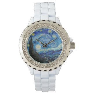 The Starry Night (1889) von Vincent Van Gogh Armbanduhr