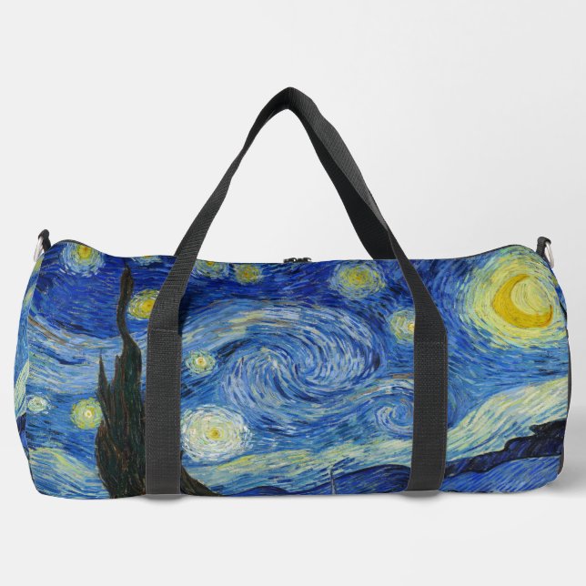 The Starry Night, 1889 von Vincent van Gogh Duffle Bag (Vorderseite)