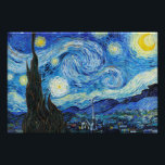 The Starry Night (1889) von Vincent Van Gogh Fotodruck<br><div class="desc">Berühmte Maler aller Zeiten</div>