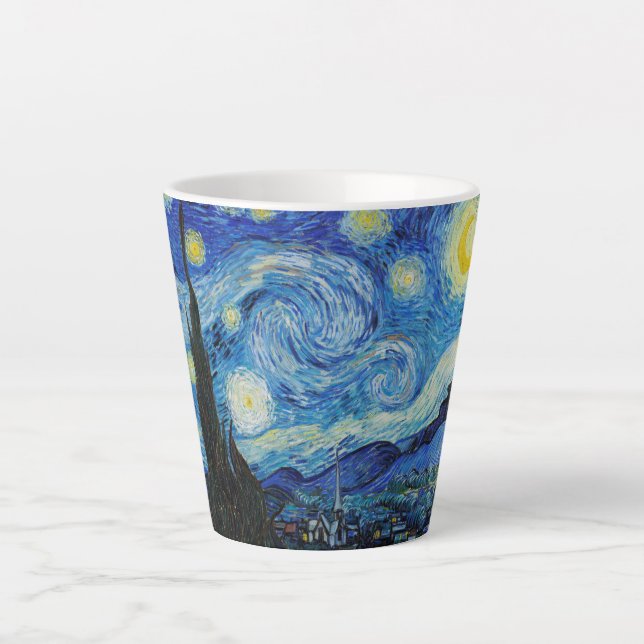 The Starry Night (1889) von Vincent Van Gogh Milchtasse (Vorderseite)