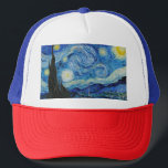 The Starry Night (1889) von Vincent Van Gogh Truckerkappe<br><div class="desc">Famous painters of all time</div>