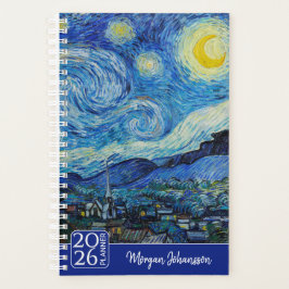 The Starry Night by Van Gogh | Custom Text Planer