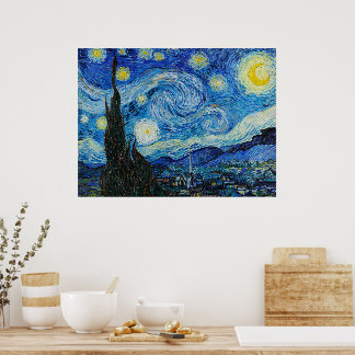 The Starry Night by Van Gogh  Poster