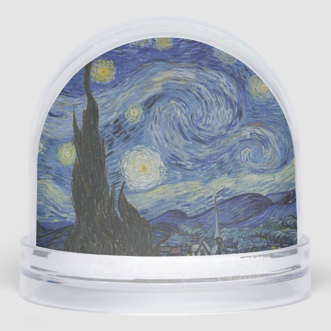 The Starry Night, oil painting, Vincent Van Gogh Schneekugeln (Vorderseite)