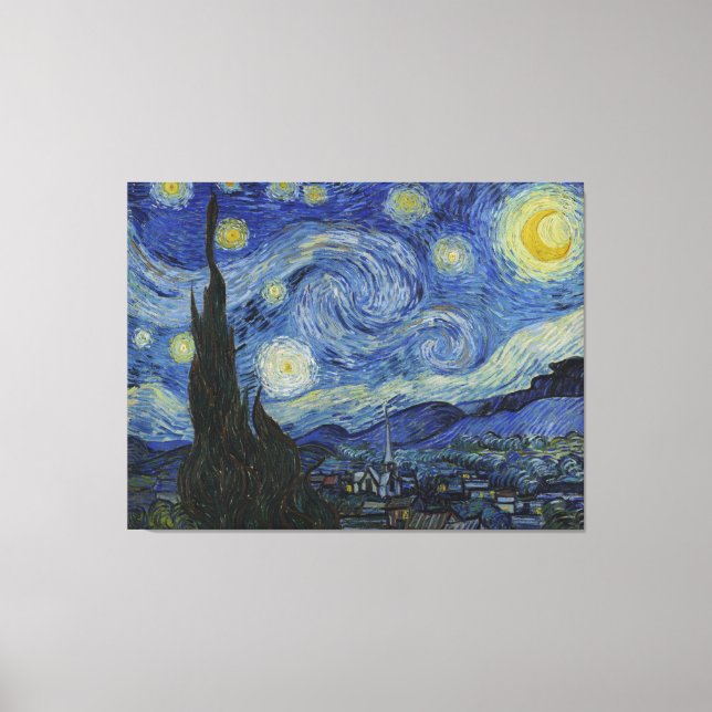 The Starry Night - Van Gogh (1888) Leinwanddruck (Vorderseite)