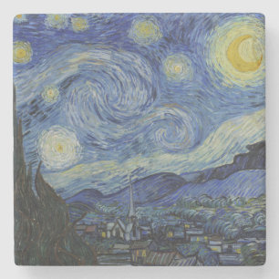 The Starry Night (Vincent van Gogh) (berühmte Kuns Steinuntersetzer