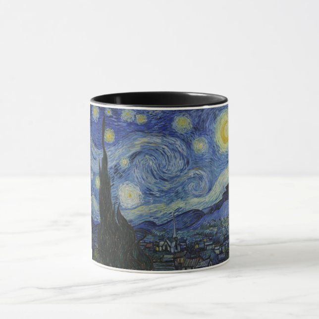 The Starry Night (Vincent van Gogh) (berühmte Kuns Tasse (Zentrum)