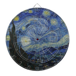 The Starry Night (Vincent van Gogh) (Famous Art) Dartscheibe