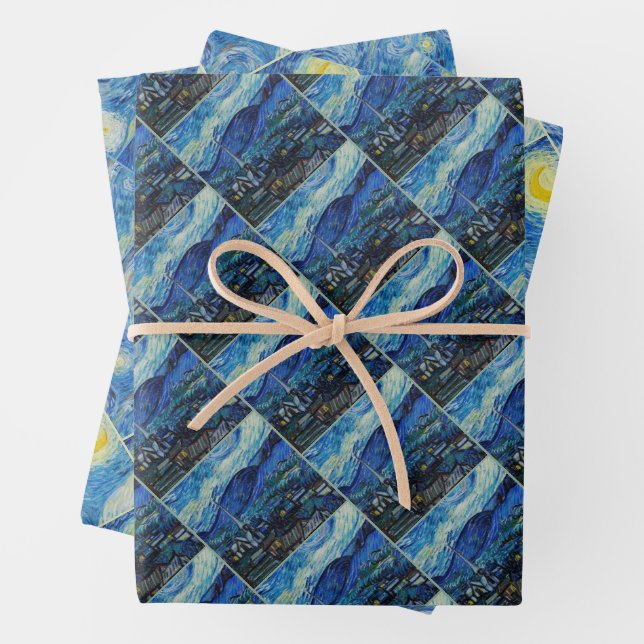 The Starry Night - Vincent Van Gogh Geschenkpapier Set (Beispiel)