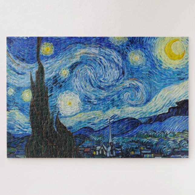 The Starry Night - Vincent Van Gogh Puzzle (Horizontal)