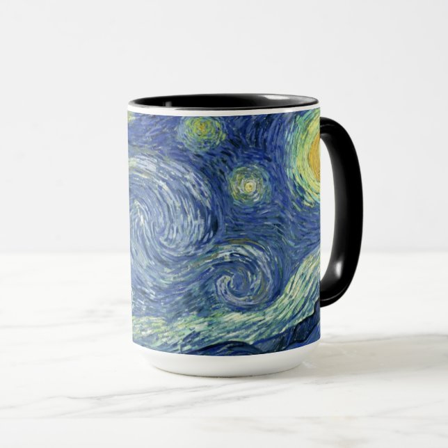 The Starry Night-Vincent van Gogh Tasse (VorderseiteRechts)