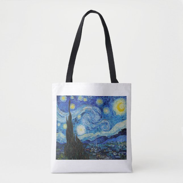 "THE STARRY NIGHT" VON VINCENT VAN GOGH TOTE BAG (Vorderseite)