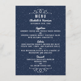 The Starry Night Wedding Collection - Menü Menükarte