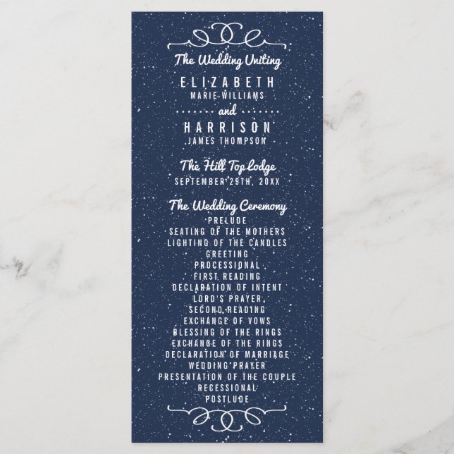 The Starry Night Wedding Collection - Programm (Vorderseite)