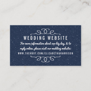 The Starry Night Wedding Collection - Website Begleitkarte