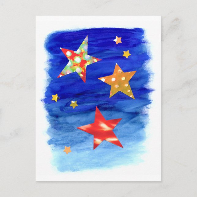 The Stars in the Bright Sky Postcard Postkarte (Vorderseite)