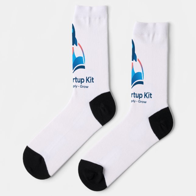 The Startup Kit Rocket Logo Crew Socks  Socken (Linkes Detail)