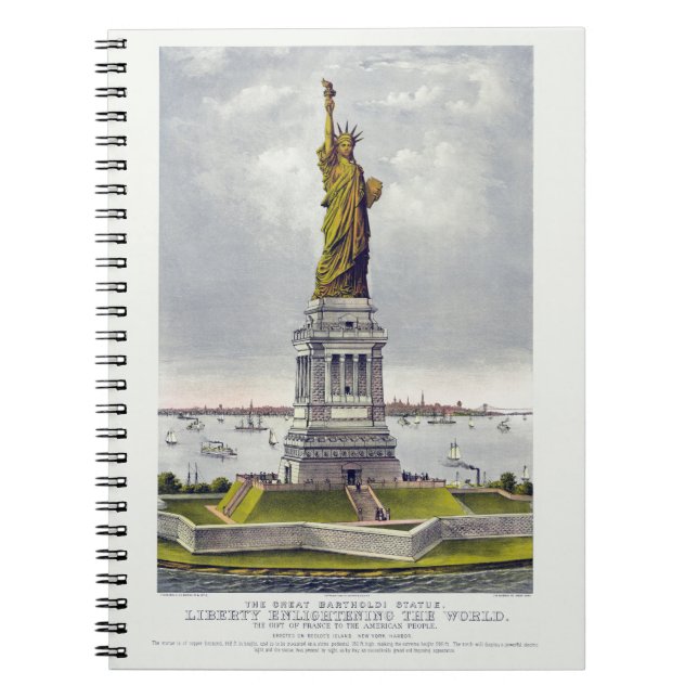 The Statue of Liberty, The Great Bartholdi Statue Notizblock (Vorderseite)