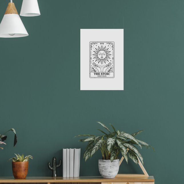  The Stoic Tarot Card: Inner Peace  Poster (Wohnzimmer 1)