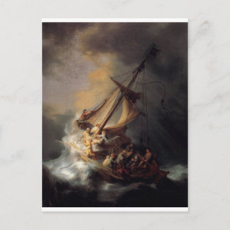 The-Storm-on-Sea-of-Galilee-by-Rembrandt-van-R Postkarte