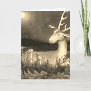 The Storyteller Stag Blank Card Karte