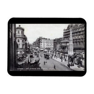 The Strand, London England im Vintage-Stil Magnet