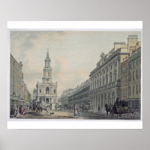 The Strand with Somerset House and St. Mary le Str Poster