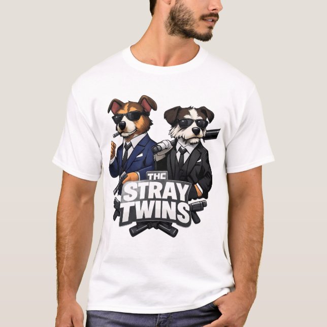 The Stray Twins – British Dog Parody T-Shirt  (Vorderseite)