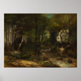 The Stream - Gustave Courbet Kunst Poster