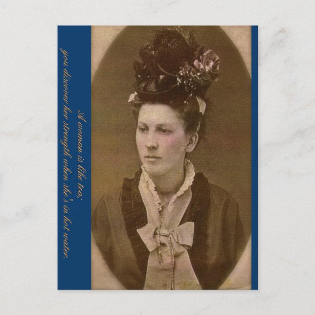 The Strength of a Woman Postkarte (Vorderseite)