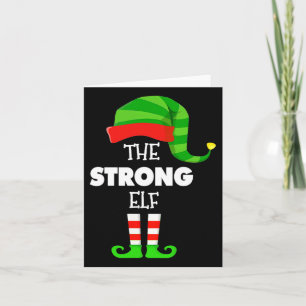 The Strong Elf Group Matching Family Christmas Pjs Karte