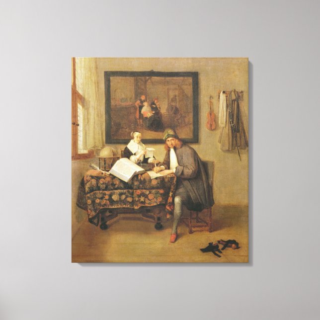 The Studious Life, 1662 Leinwanddruck (Vorderseite)