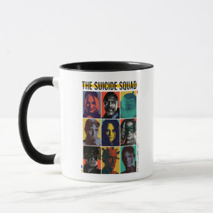 The Suicide Squad   Retro Grid With Harley Quinn Tasse