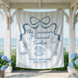 The Summer I turned 12 Birthday Banner Wandteppich