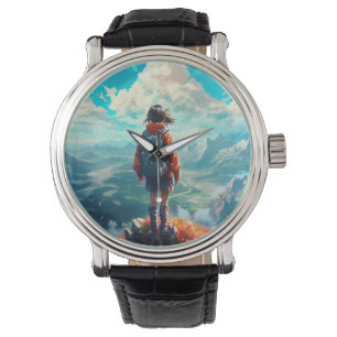 The Summit in Her Soul   Anime Hiker Girl becomes Armbanduhr