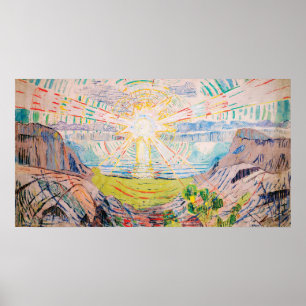 The Sun by Edvard Munch Poster