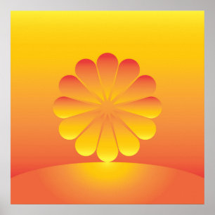 the sun rises poster