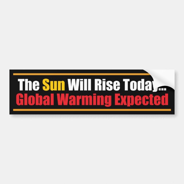 The Sun steigt heute… Autoaufkleber (Vorne)