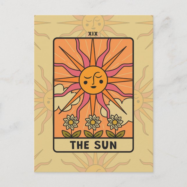 The Sun - Tarot Postkarte (Vorderseite)