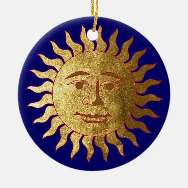 The Sun und der Mond Keramik Ornament (Vorne)