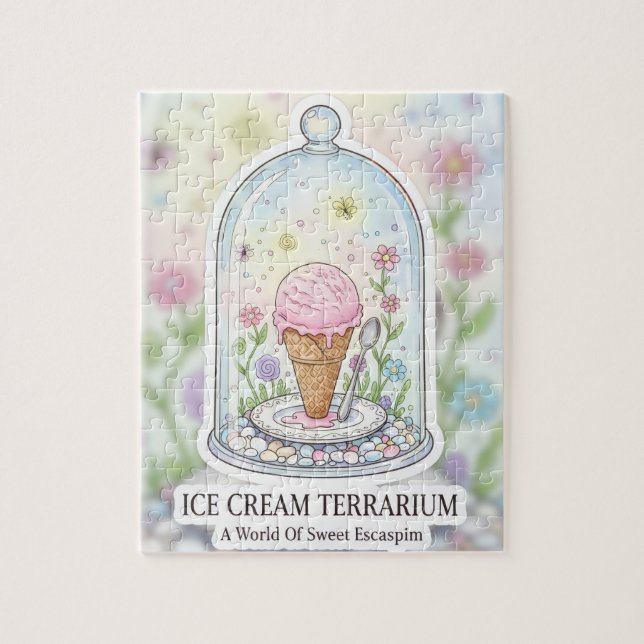 The Sundae Sanctuary | Ice Cream Terrarium Puzzle (Vertikal)