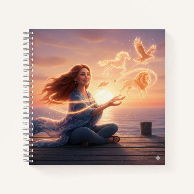 The Sunset Story Weaver Notebook Notizbuch (Vorderseite)
