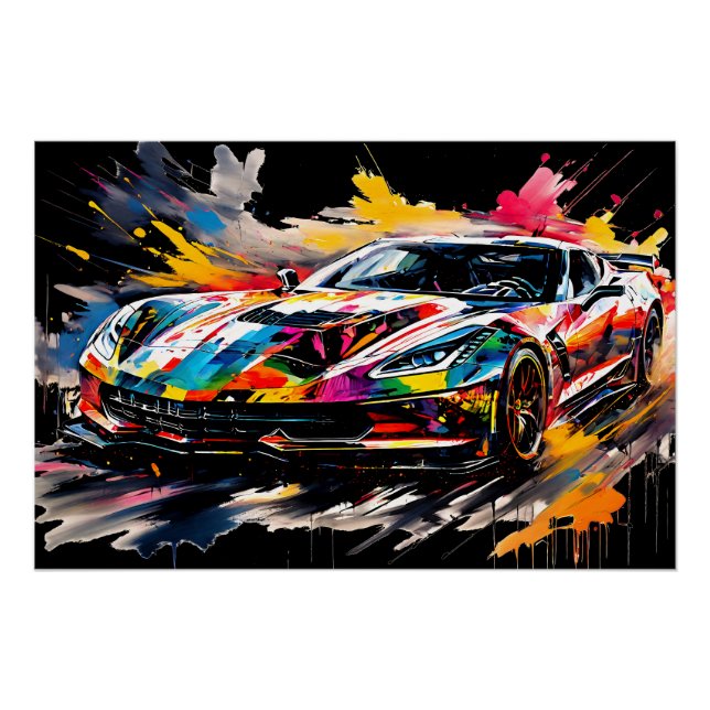 The Supercar in Motion Poster (Vorderseite)