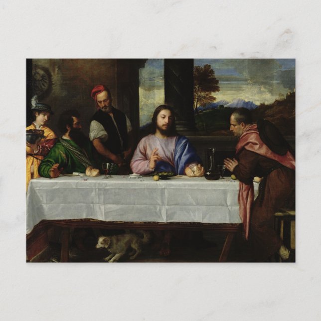The Supper in Emmaus, c.1535 Postkarte (Vorderseite)