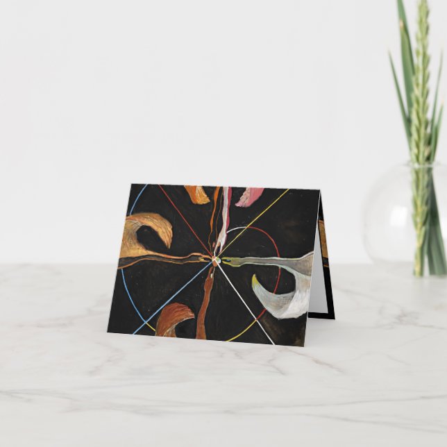 The Swan, Gruppe IX, Nr. 7 von Hilma af Klint Karte (Vorderseite)