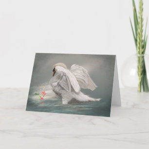 The Swan II - Greeting Card Karte