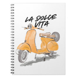 THE SWEET LIFE MOTORCYCLE Tote Bag notebook Notizblock